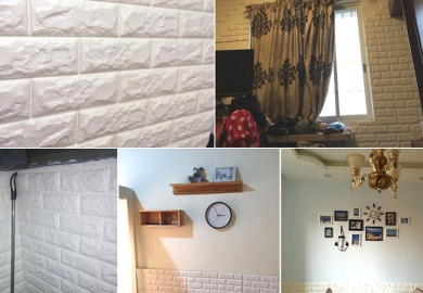 Chỉ cần xốp dán tường thôi cũng khiến không gian sống của bạn bừng sáng