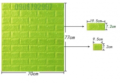 Xốp dán tường - Miếng dán tường 3d