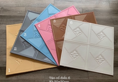 Mẫu Xốp Dán Tường 3D - Miếng dán tường mới nhất