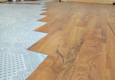 sàn nhựa giả gỗ tự dán