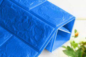 Xốp dán tường màu xanh dương