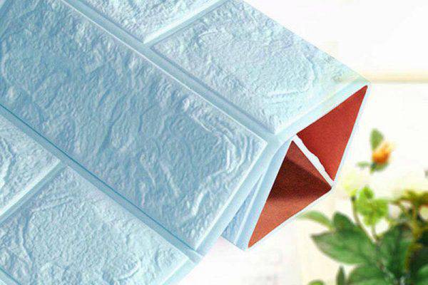 Xốp dán tường màu xanh ngọc