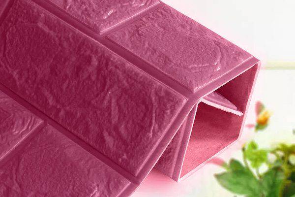 Xốp dán tường màu đỏ