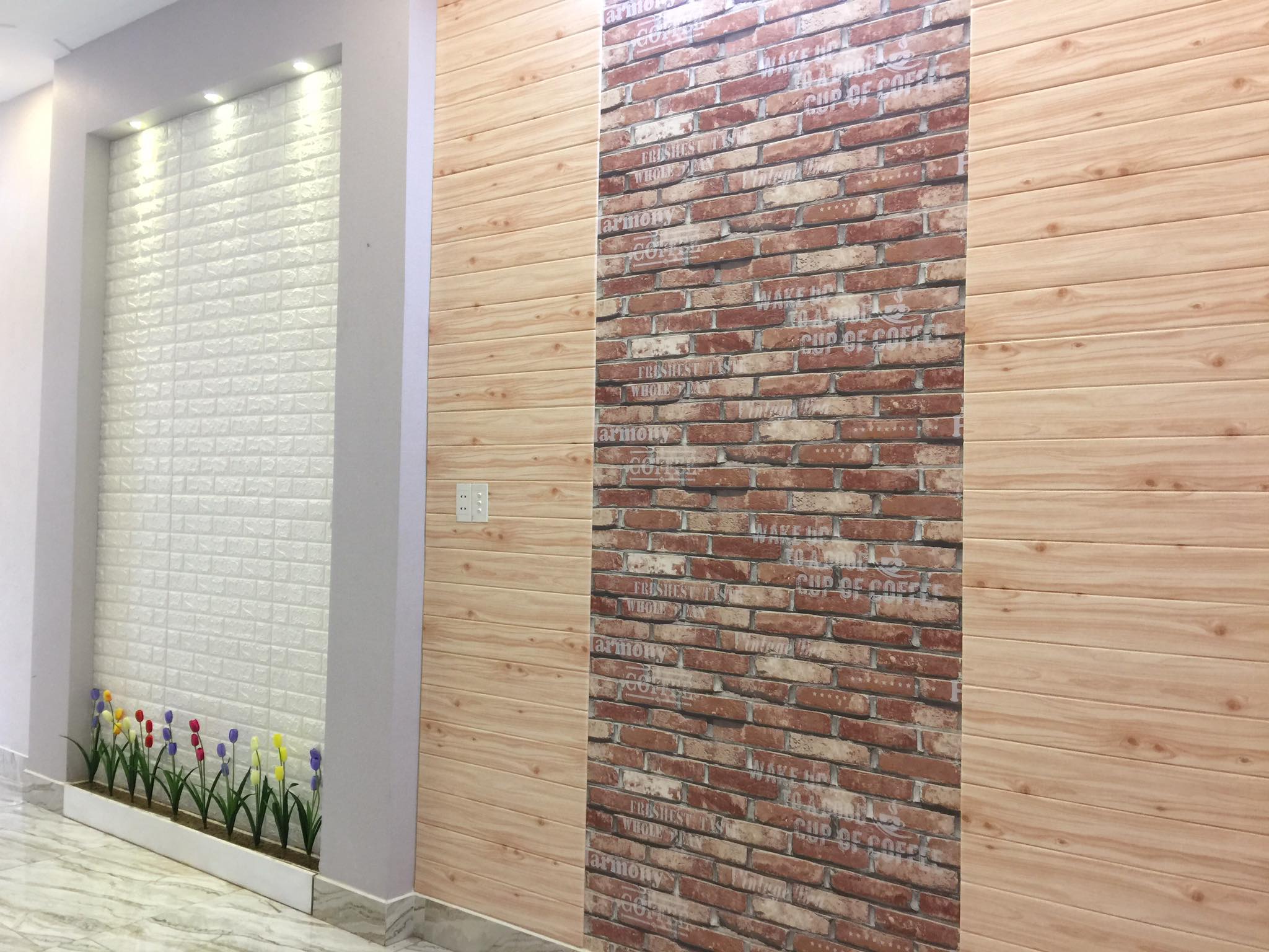 Thi công xốp dán tường quận tân phú ( đơn vị uy tín )