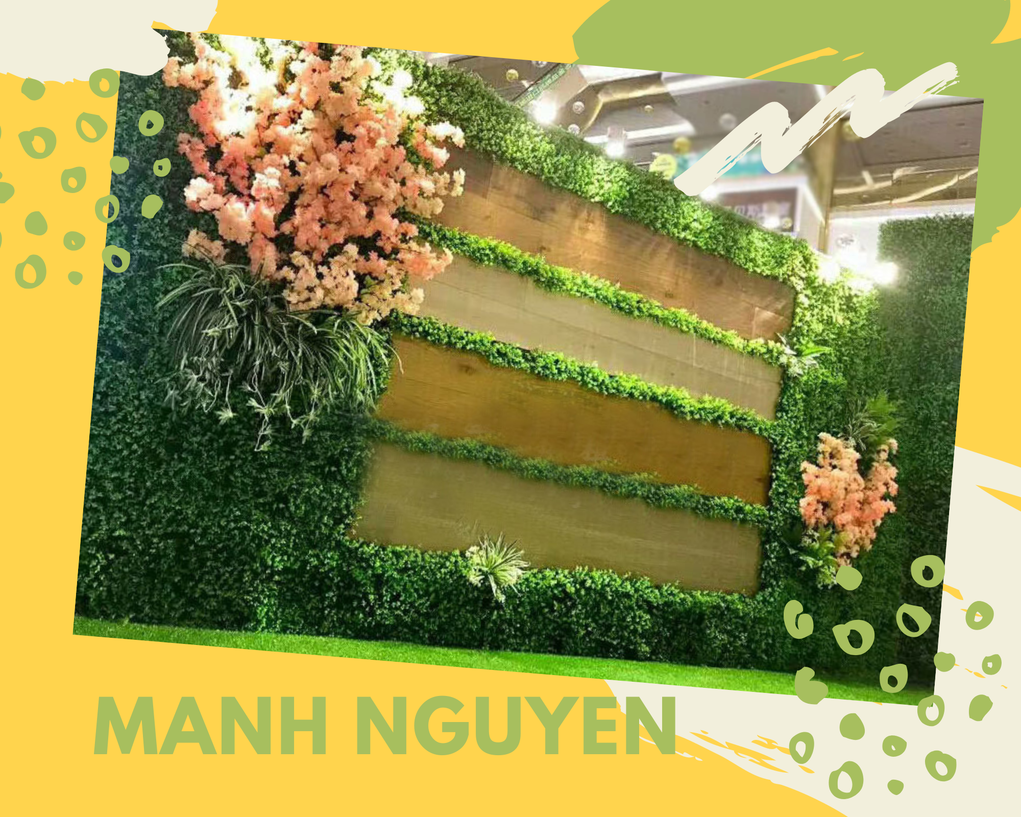 Đơn vị thi công bức tường cỏ giả tại Tân Phú Làm Đẹp Mà Rẻ